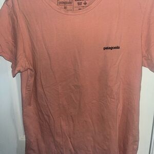 Womans Patagonia Light Pink Organic Cotton Tee, Sz M